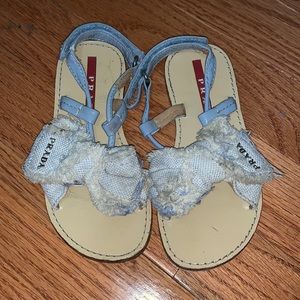Girls Prada sandals; size 8